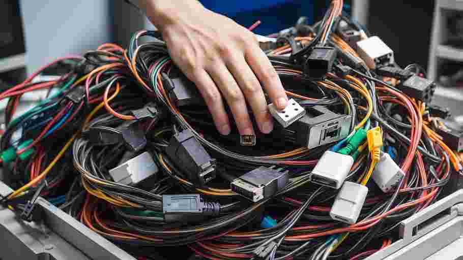 ¿Cómo reciclar cables y adaptadores de ordenadores?
