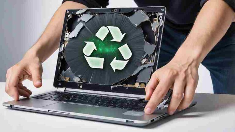 ¿Cómo reciclar un portátil con pantalla rota?
